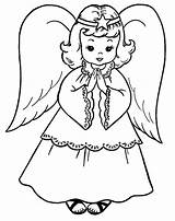 Angel Pages Color Coloring Printable Kids sketch template
