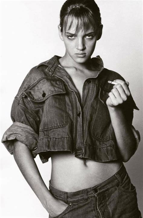 🔞uma looking sexy and intimidating in the late 1980s of uma thurman