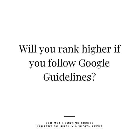 google guidelines    results  seo  knowing