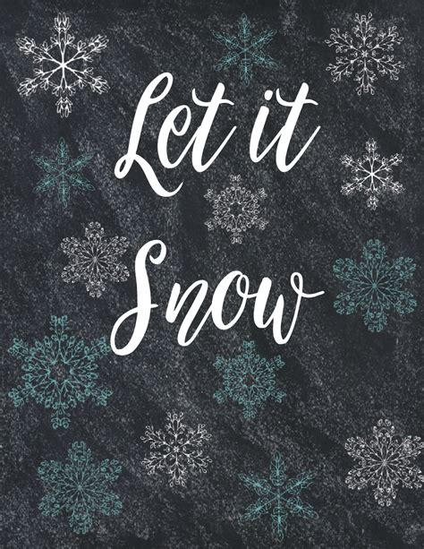 printable christmas chalkboard wall art  designs