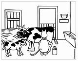 Vache Ferme Vaca Colorir Ordenha Coloriages Veau Colorier Farmyard Tudodesenhos Ko Boowa Kwala Links Albumdecoloriages sketch template