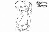 Curious Hat George Coloring Pages Cute Printable Kids sketch template