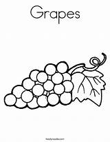 Coloring Grapes Print Leaf Favorites Login Add sketch template