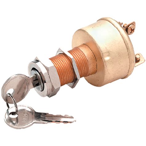 position heavy duty  terminal brass construction ignition switch  boats whites marine