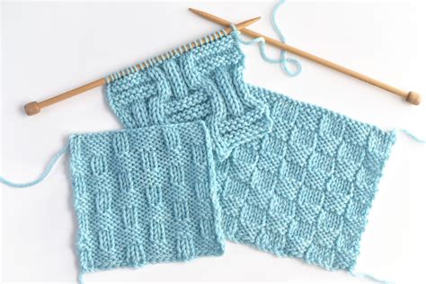 knit  basketweave stitch