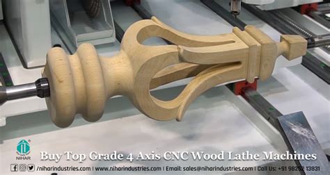 buy top grade  axis cnc wood lathe machines   business nihar