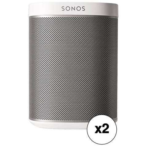 sonos play compact wireless speaker pair kit white bh