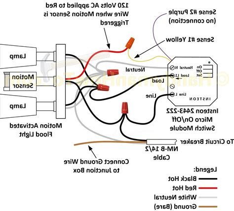 motion sensor outdoor lights wiring diagram  mark wiring