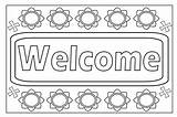 Welcome Coloring Pages Print sketch template
