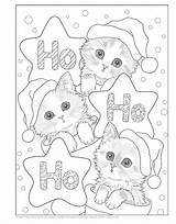 Book Helpers Noel Kittens Kitten Kayomi Harai Chalet Pergamano Patrons Gratuit Popular Coloringpage sketch template