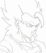 Vegito Pages Ssj4 Super Saiyan Goku Template Coloring Ssj sketch template