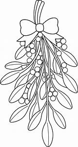Mistletoe Colorare Ausmalen Elegante Templates Zeichnen Clipground sketch template