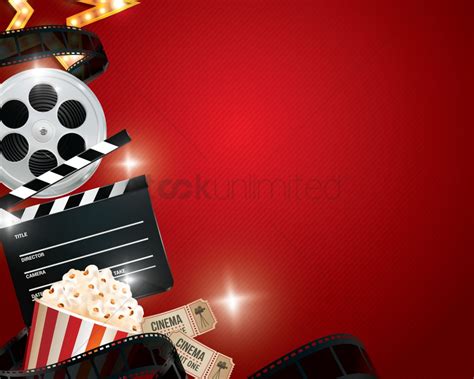 cinema background   objects vector image