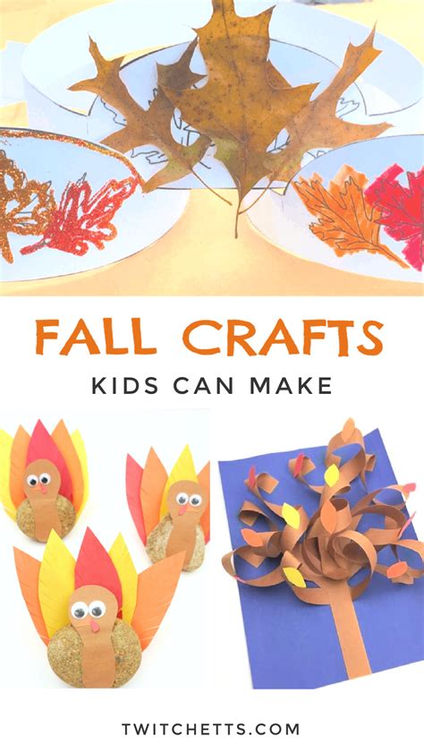 fall crafts  kids easy project ideas  autumn twitchetts