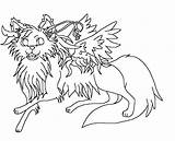 Wolf Coloring Pages Winged Color Chibi Wolves Evil Lines Deviantart Getcolorings Colori Stats Downloads Template sketch template