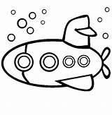 Submarine Coloring Submarino Kapal Selam Submarinos Gambar Transporte Mewarnai Medios Acuaticos Thecolor Boleh Colcha Amarelo Meios Feltro Animais Salvo sketch template