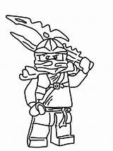 Jay Ninjago Coloring Pages Lego Getcolorings sketch template