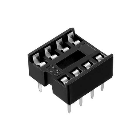 8 Pin 0 3 Inch Dil Ic Socket Pack Of 5 Ebay