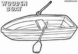 Boat Coloring Pages Rowing Print Book sketch template