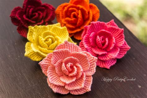 crochet rose fashionarrowcom
