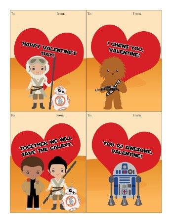 printable star wars valentines day cards centsable momma
