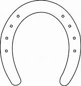 Horseshoe Horse Outline Luck Shoe Metal Pixabay Vector sketch template