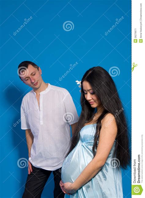 asian pregnant woman in a silk dress stock image image 26276671