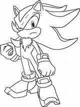 Sonic Coloring Pages Super Shadow Hedgehog Printable Color Getcolorings Cartoon Print sketch template