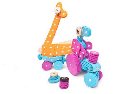 tractor knop knop toy building kits  stem sensory play