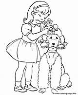 Dog Coloring Pages Girl Print Dogs Color Printable Her Girls Cdec Puppy Bossy Animal Cute Kids Puppies Owner Book Popular sketch template