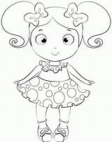 Coloring Doll Pages Baby Printable Popular Quality High sketch template