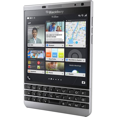 blackberry passport sqw  gb smartphone sqw  silver bh