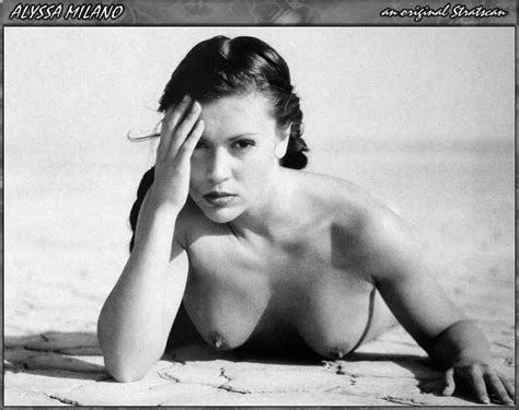 american actress former singer alyssa milano naked at the beach