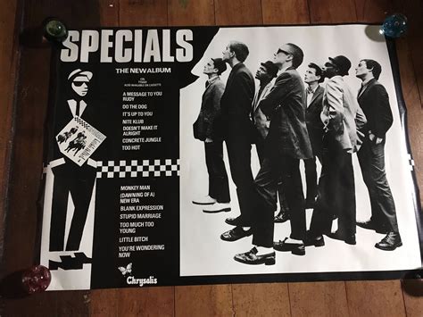 The Specials 1979 Chrysalis Records Original Rare Vintage Silkscreened