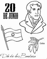 Belgrano Bandera Biografia Colegiales Recortar Laminas sketch template