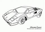 Lamborghini Coloring Pages Car Drawing Cars Kids Race Outline Printable Print Color Countach Supercar Sports Sheets Clipart Track Gif Drawings sketch template