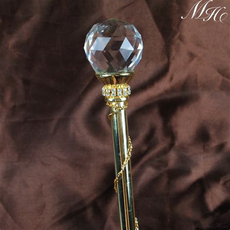 gold pageant scepters clear crystal magic fairy sceptre wand party