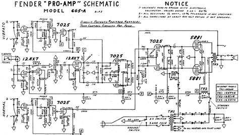 fender pro amp ga schematic electronic service manuals