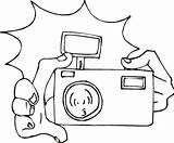 Camera Coloring Pages Cartoon Color Printable Cliparts Print Sheet Getcolorings Popular Coloringhome sketch template