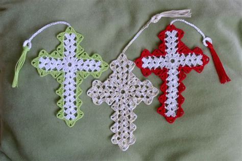 cross bookmark  patterns crochet bookmark pattern crochet