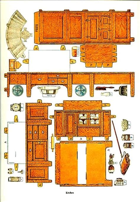 paper doll house furniture