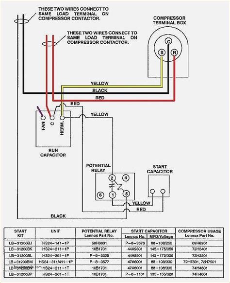 potential relay wiring diagram electrical circuit diagram ac capacitor ac wiring