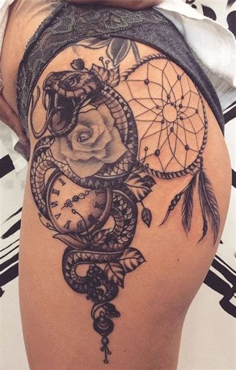 30 Trending Thigh Tattoo Ideas Hip Tattoo Designs Leg Tattoos Women