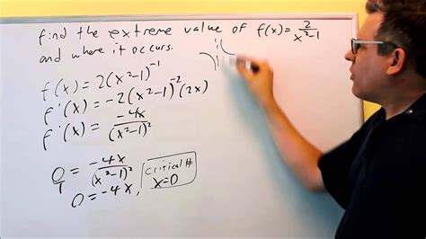 find  extreme     occurs rational function youtube