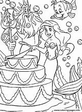 Coloring Birthday Disney Ariel Happy Pages Printable Color Getcolorings Print sketch template