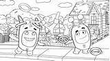 Oddbods Myart Therapy sketch template