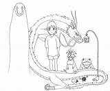 Coloring Spirited Away Pages Totoro Moving Howl Book Birdman Castle Deviantart Getdrawings sketch template