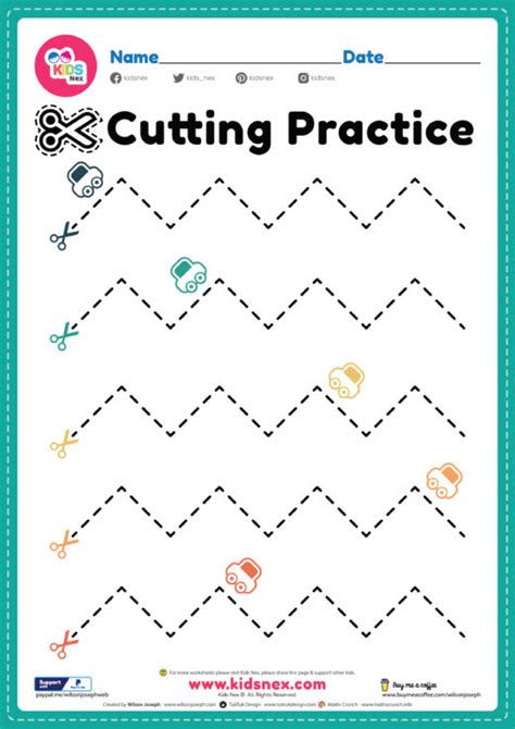 kids cutting activities  printable   preschool
