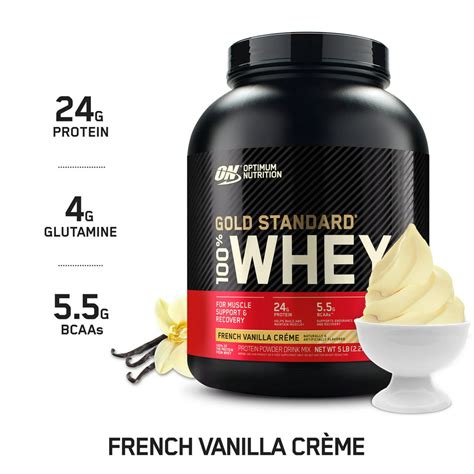 optimum nutrition gold standard 100 whey protein powder french