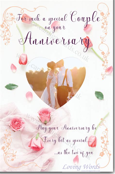 special couple anniversary greeting cards  loving words
